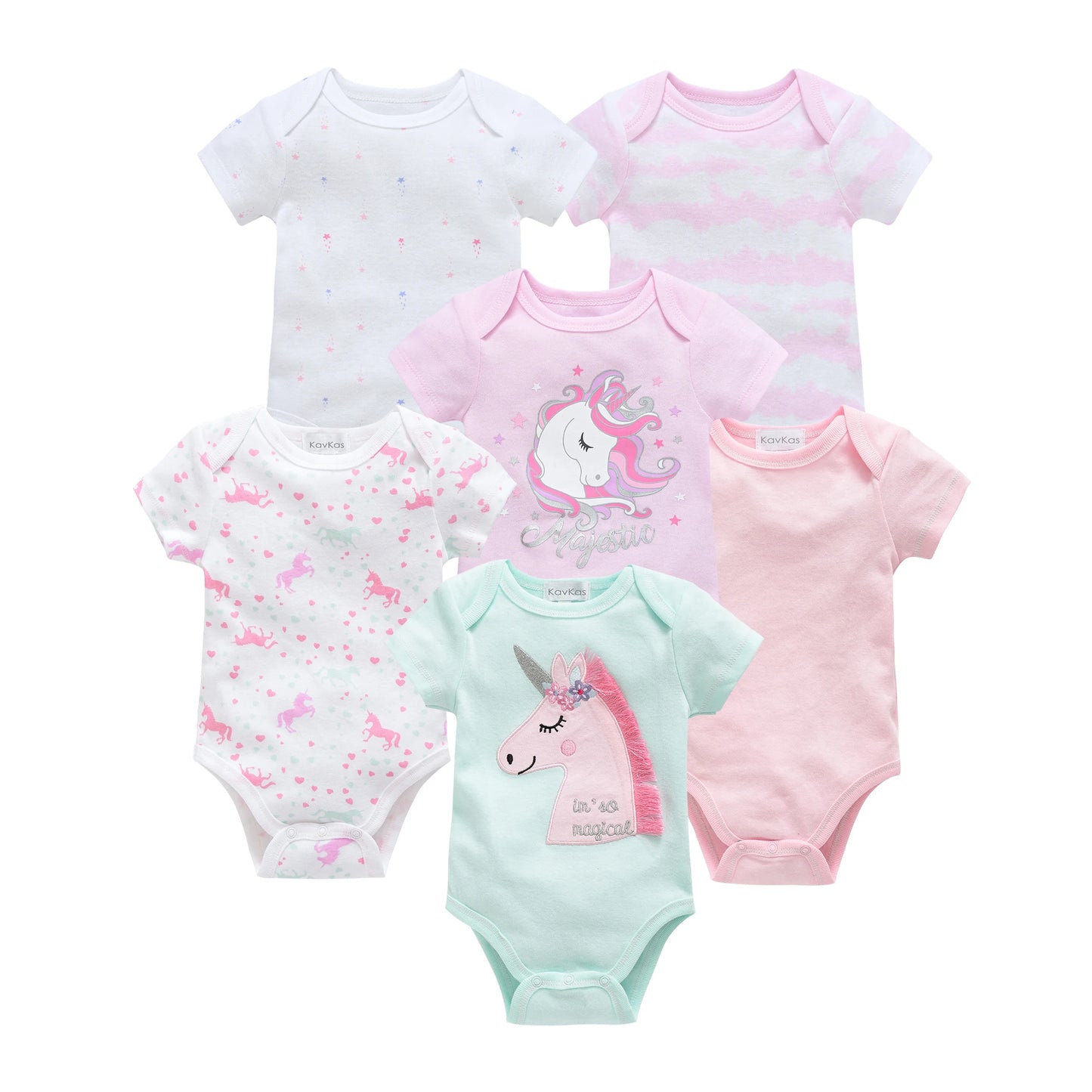 Ensemble de bodies bébé avec adorables motifs d'animaux - Confort et style pour les petits explorateurs